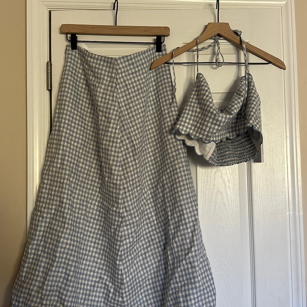 ✨ NWT ✨ Reformation Yvonne Linen Two Piece Dress, Size 10